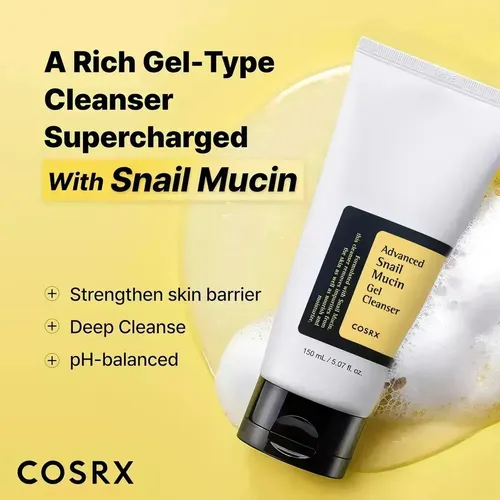 Limpiador Facial Snail Mucin Cosrx Advanced, 150 Ml