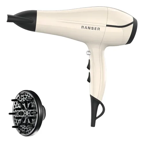 Secador De Cabello Ranser Conte Rosso Hd-5500 2000w Color Blanco