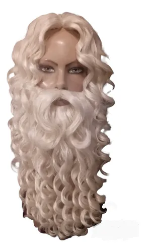 Barba Peluca Papa Noel Anciano Disfraz Santa Claus!!!