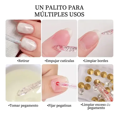 Kit Profesional X12 Piezas Para Preparación Completa Uñas