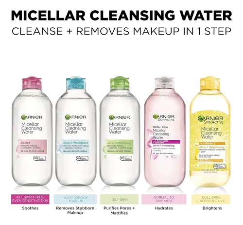 Agua Limpiadora Micelar Garnier All-in-1 Para Maquillaje