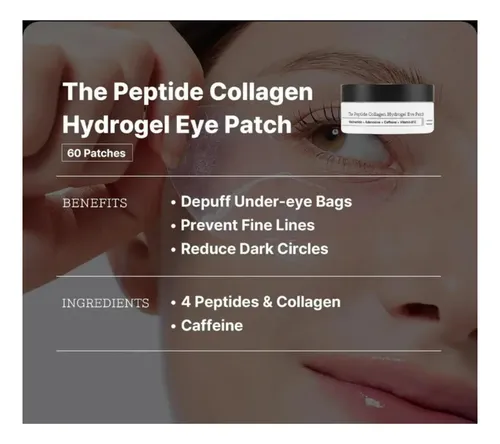 Cosrx Parches Hidrogel Para Ojos Peptídico 60 Piezas