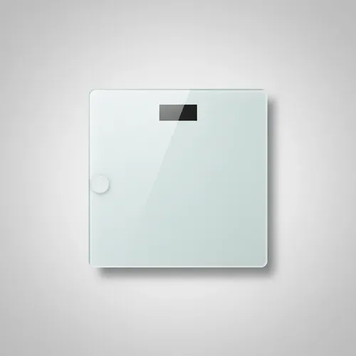 Balanza Digital De Baño Con Plataforma De Vidrio Templado