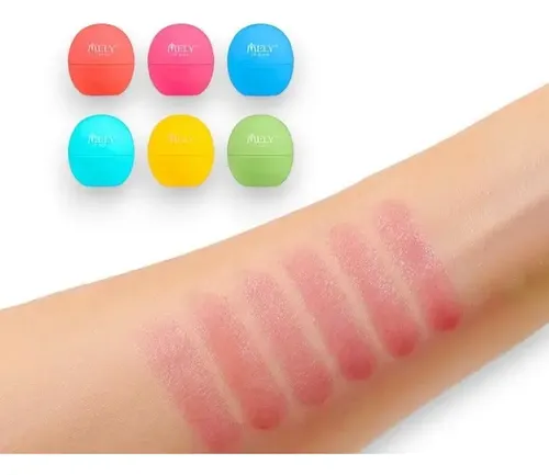 Balsamo Labial Hidratante Mely Suave Tonalidad Rosada