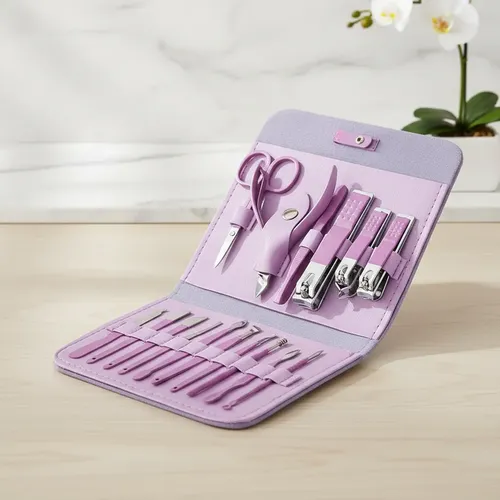 Set 16 Piezas Kit De Manicura Y Pedicura