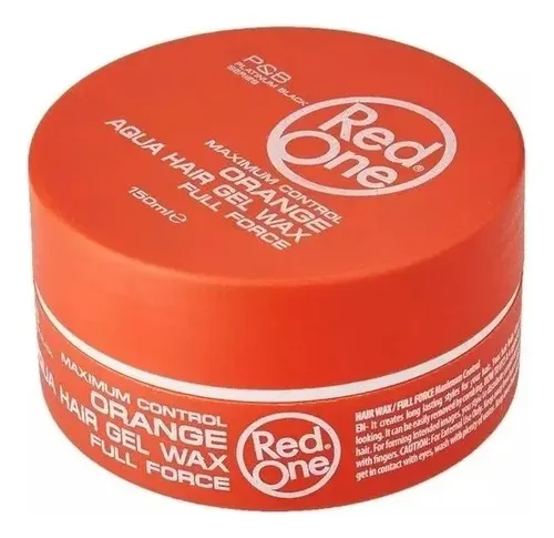 Cera Capilar Red One Aqua Hair Gel Wax Orange 150ml