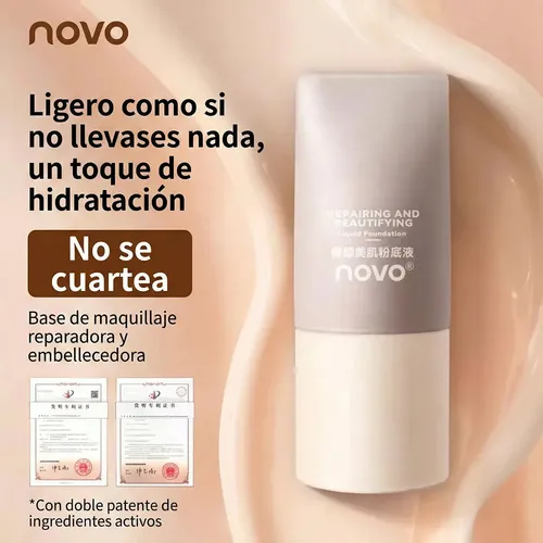 Base Maquillaje Hidrata 30g Sedoso Cubre Ojeras Manchas 01