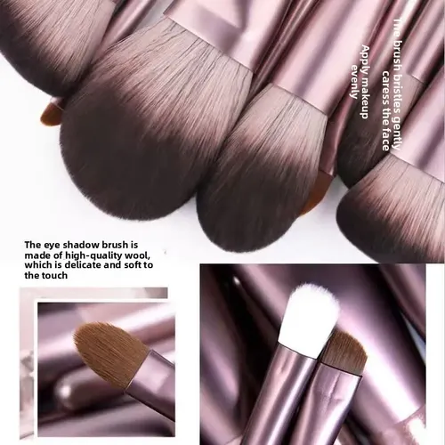 Juego De 12 Pinceles Maquillaje Herramientas Sin Embalaje