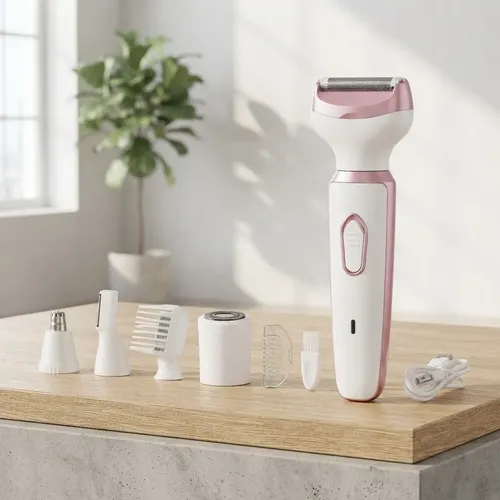 Depiladora Eléctrica Mujer Kit 4 En 1 Recargable Inalámbrica