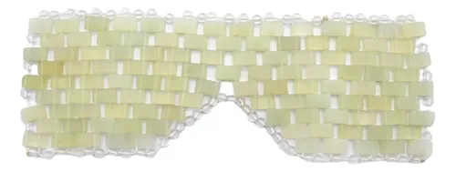 Antifaz De Piedra Jade Para Ojos Masajeador Facial Relajante
