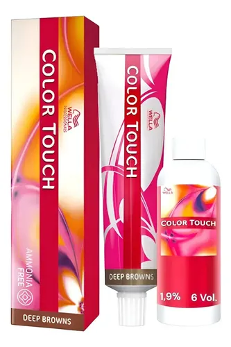 Tintura Wella Color Touch 5/1 Castaño Ceniza sin Amoníaco para Cabello