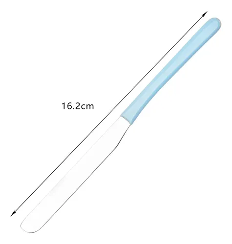 Espátula De Mezcla De Maquillaje De Metal, Herramienta Azul