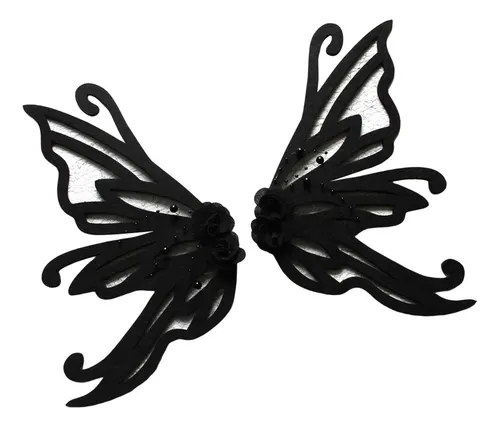 Pinza De Cabello Mariposa Negra