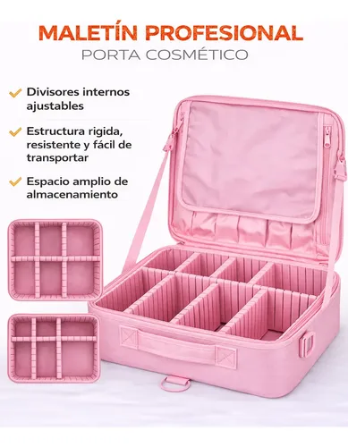 Maletin Valija Porta Cosmetico Profesional Maquillaje Viaje