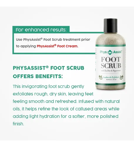 Crema Calmante Para Pies Y Piernas Physassist. Tarro De 4 Oz