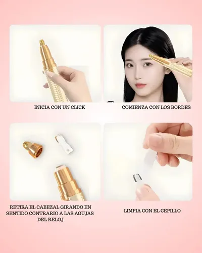 Depilador 2 En 1 Facial Cejas Indolora Recargable Usb