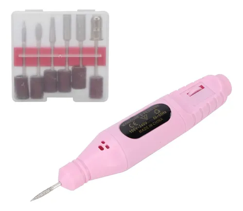 Set De Limas De Uñas Eléctricas Usb, Perforadora Portátil, 6
