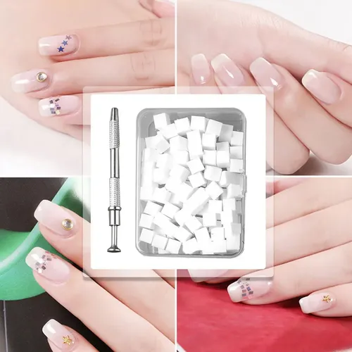 F Esponja De Uñas Esponja De Pintura De Uñas Agarrando F