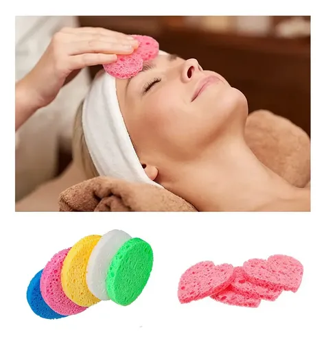 Combo X10 Unidades Esponjas Facial Exfoliante Desmaquillador