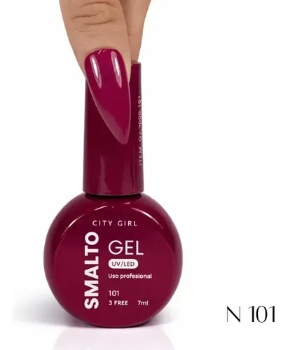 Esmalte De Uñas Profesional City Girl Smalto 7ml N101