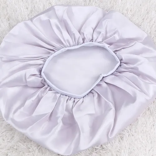 Gorro De Baño Elástico Redondo Con Pelo De Seda Sintética Ex