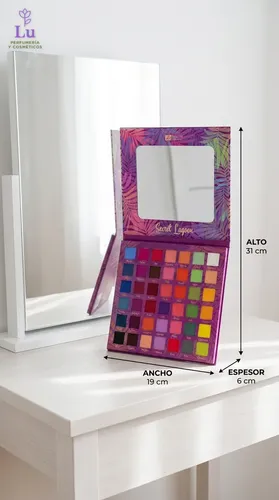 Paleta De Sombras Profesional 42 Colores Mate Alto Pigmento