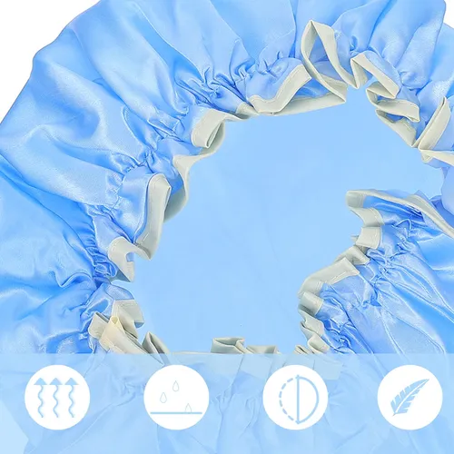 3 Gorros De Baño Impermeables De Doble Capa Simples De Peva