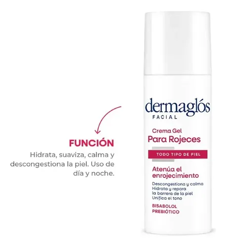 Dermaglós Facial Crema Gel Para Rojeces Pieles Con Rosácea