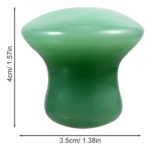 Rodillos De Jade Verde Para Masaje Facial Gua Sha Chico