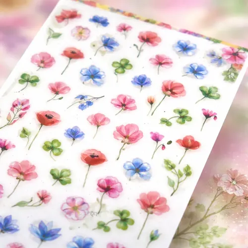 Stickers Para Uñas Autoadhesivos – Flores – Nail Art