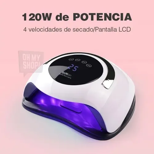 Cabina Sun Bq5t Uv Uñas 120w Led Táctil Timer Manos Pies
