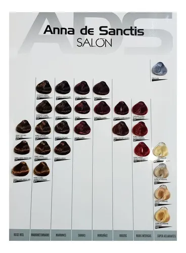 Promo 30 Tinturas Anna De Sanctis 60g Coloracion Peluqueria