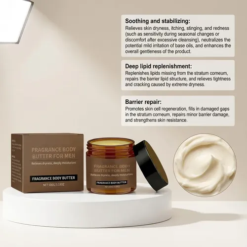 Manteca Corporal Con Fragancia Para Hombre, Crema Corporal Hidrat