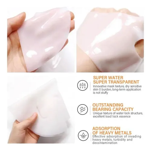 I Mascarilla En Gel De Colágeno Rosa Reafirmante,