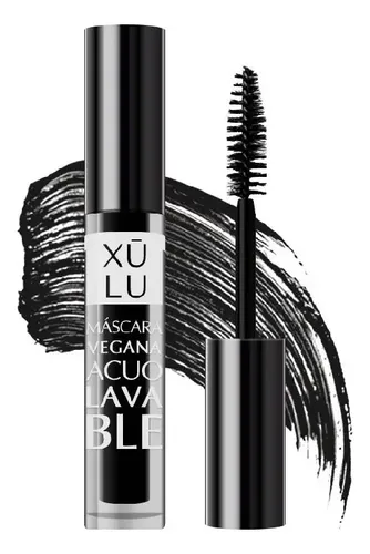 Máscara de Pestañas Acuolavable Xúlu Cosméticos para Definir y con Color Negro