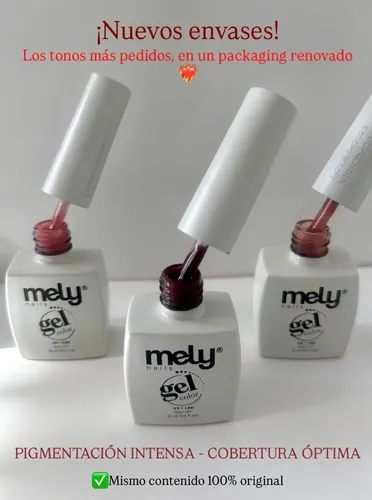 Kit X8 Esmaltes Semipermanentes Gel Uv Mely Color A Elección