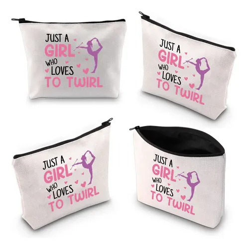 Bolsa De Maquillaje Xyanfa Baton Twirling Just A Girl Who Lo