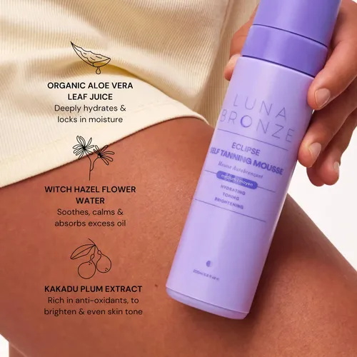 Mousse Autobronceadora Luna Bronze, Tamaño Mediano, 200 Ml,