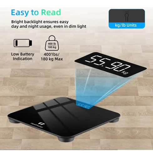 Balanza Digital De Baño Para Peso Corporal Con Pantalla Led