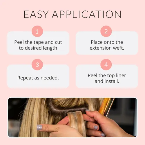 Cinta Para Extensiones De Cabello Walker Tape Duo-pro 0,8 Cm