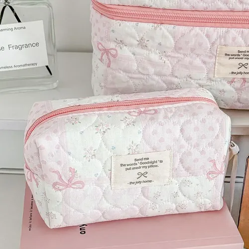 Neceser De Algodón Con Estampado Floral