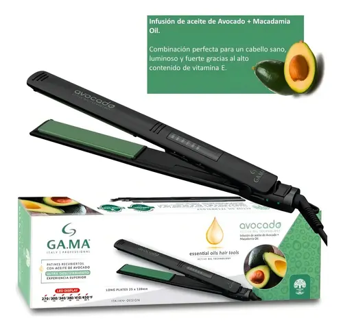 Planchita De Pelo Gama Avocado Digital Ceramic Ion Casahogar