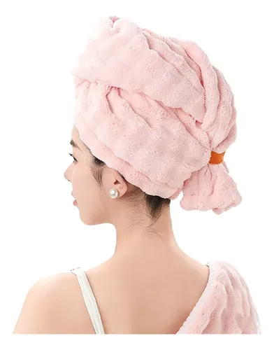 Gorra Para Secar El Cabello Con Forro Polar Bubble Coral, Su
