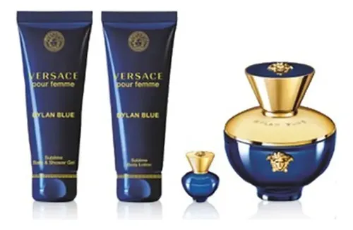 Kit Perfume Mujer Versace Dylan Blue Pour Femme Edp 100 Ml