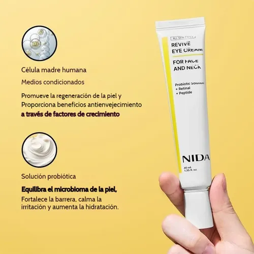 D Crema De Ojos Nida Revive Para Rostro Y Cuello 40 Ml, 1