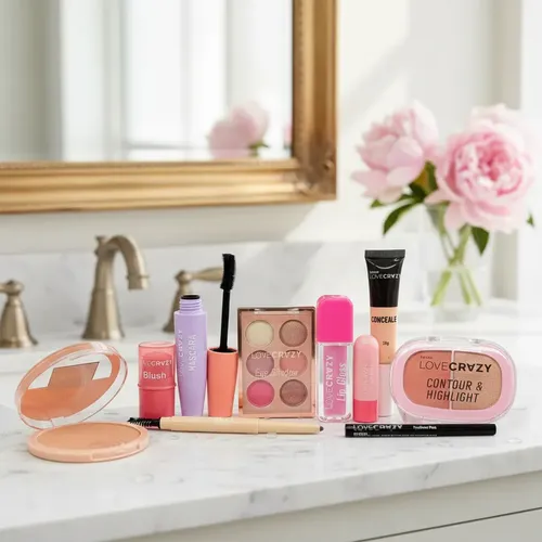 Combo De Maquillaje Basico Economico Tejar Love Crazy