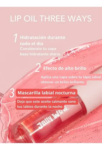 Aceite Labial Hidratante Sheglam Jelly Wow con Extracto de Frutas