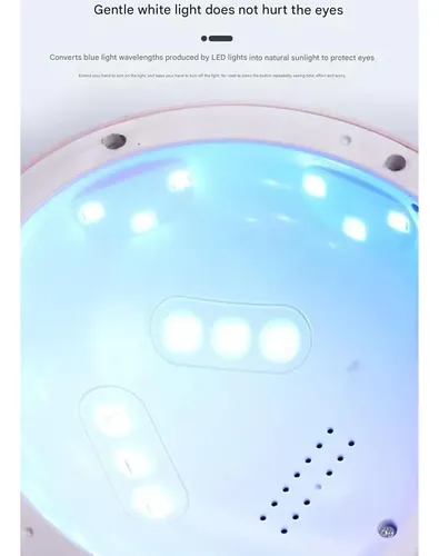 Lámpara De Uñas Uv Led Sun19 72w Rosa, Secador Profesional