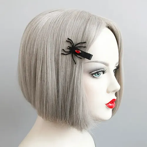 Pinza De Pelo Gótica Con Forma De Araña Negra For Niña, Con