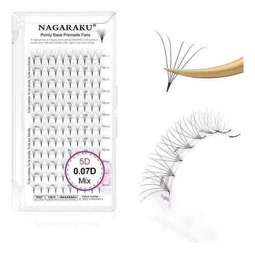 Kit Nagaraku Par Extensiones De Pestaña X Pelo Pegamento Mix